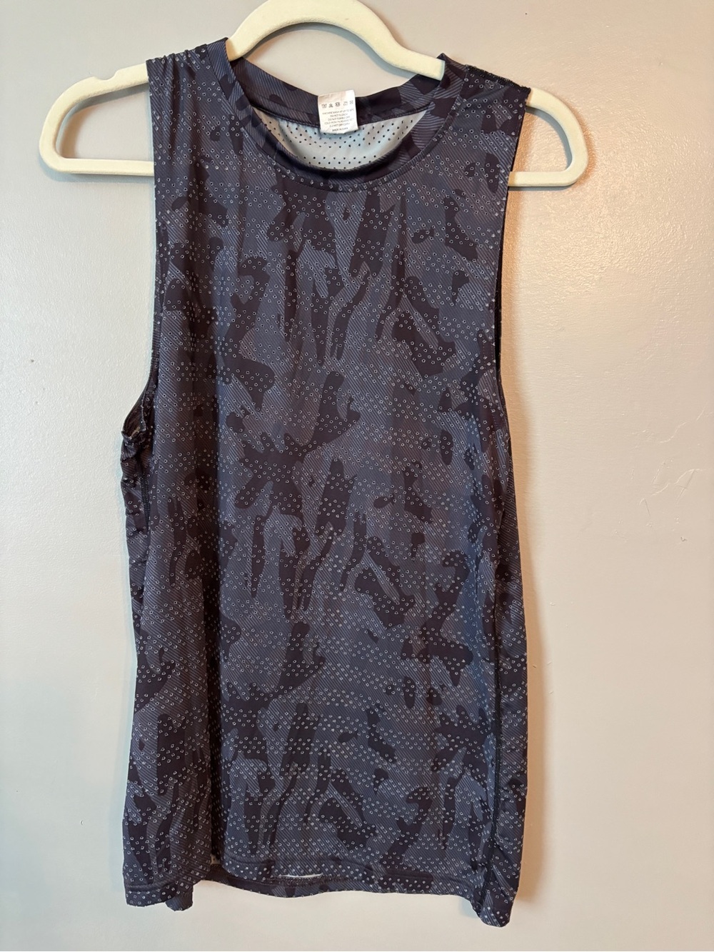 ZYIA Dark Charcoal Camo Sleeveless Active Tank